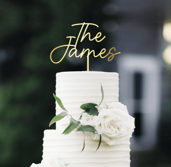 Personalized Wedding Cake Topper - Image 2